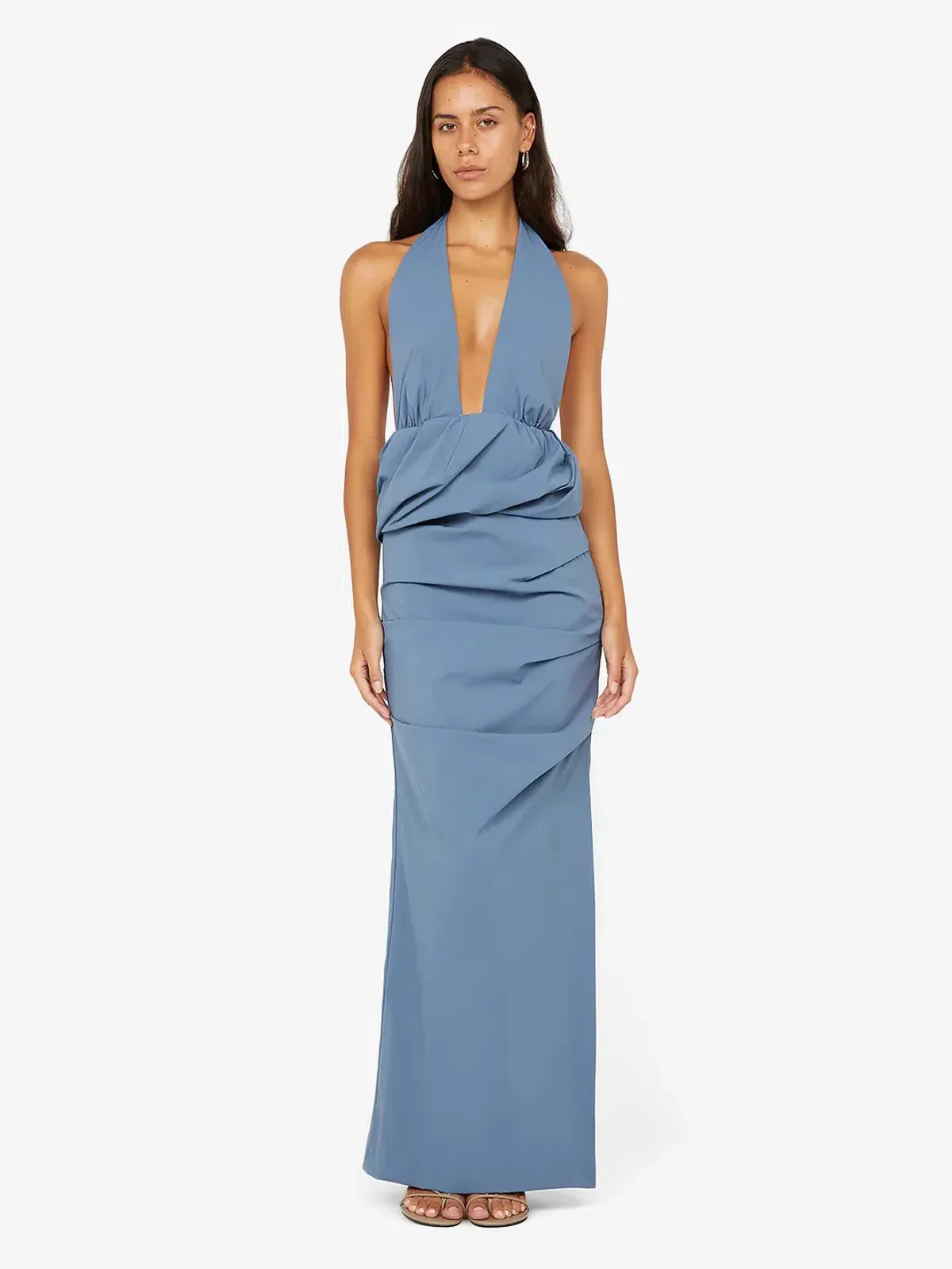 Bec & Bridge Priscilla Bubble Maxi Steel Blue Size 8 - Image 2