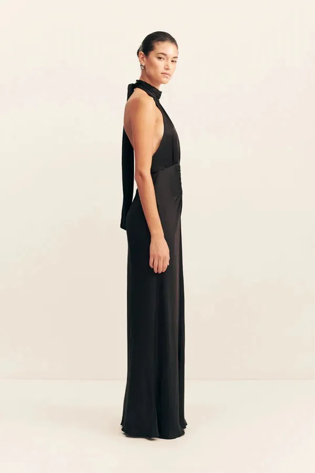 Shona Joy Agnes Halter Neck Maxi Black Size AU 6 for rent on The Volte - main image