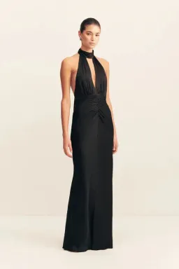 Shona Joy Agnes Halter Neck Maxi Black Size AU 6 for rent on The Volte - image 1