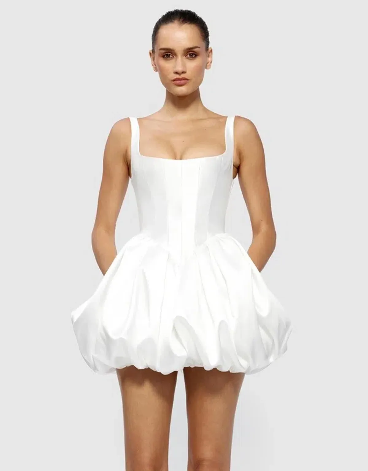 Effie Kats Muse Mini Dress / White / Size 8 - Image 5