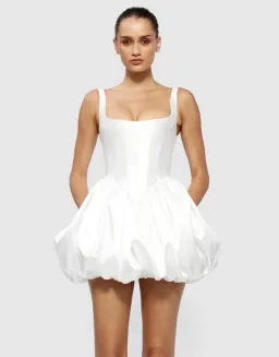 Effie Kats Muse Mini Dress / White / Size 8 for rent on The Volte - image 5