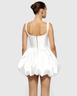 Effie Kats Muse Mini Dress / White / Size 8 for rent on The Volte - image 2