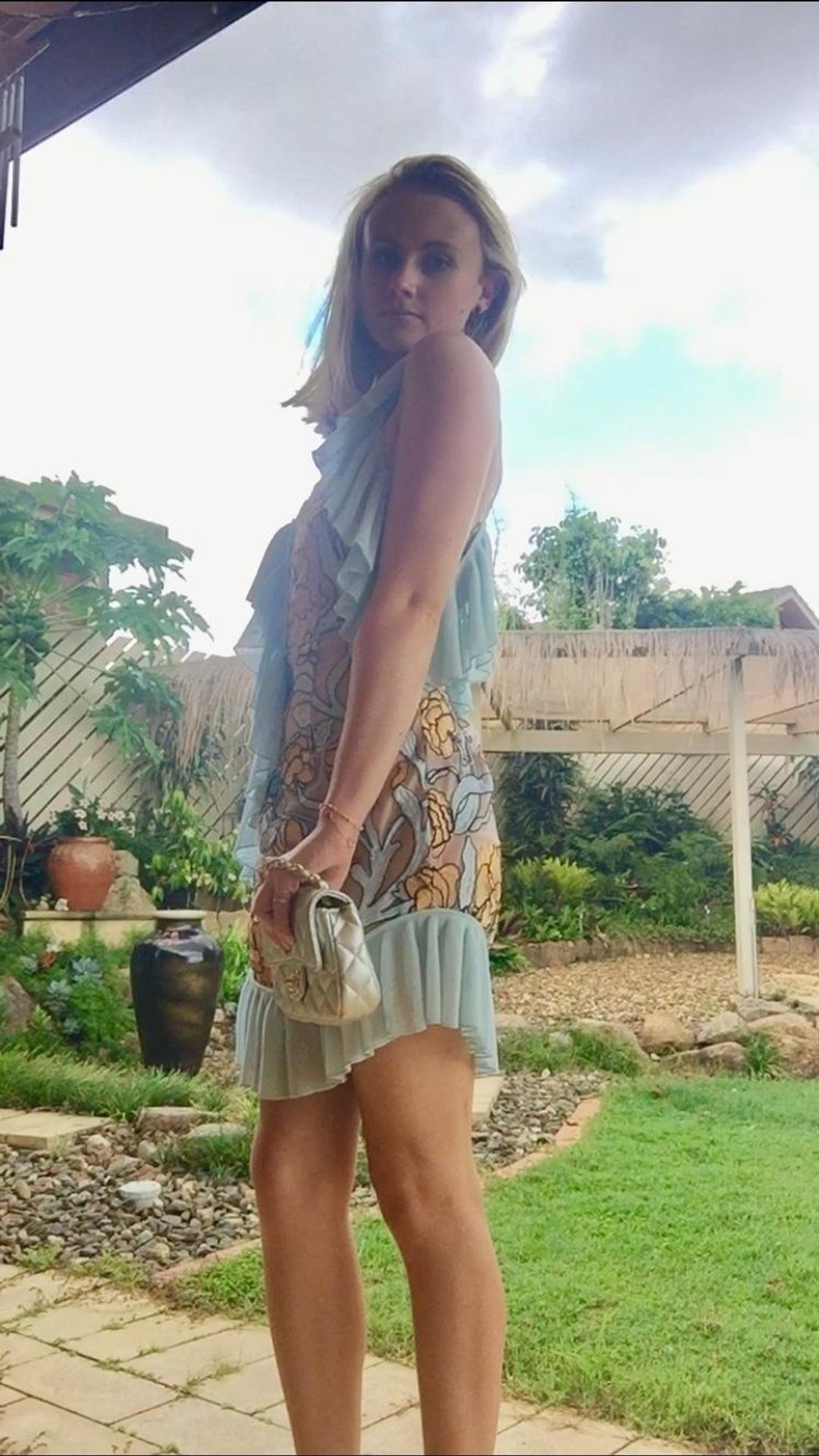 Alice McCall Frill Mini Dress Floral Size 10 for rent on The Volte - main image