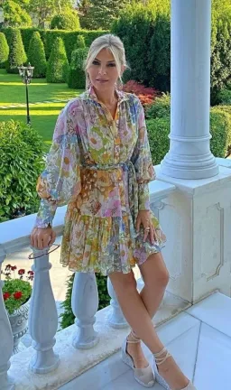 Zimmermann Super Eight Lantern Mini Dress in Floral Size 1 AU 10 for rent on The Volte - image 1