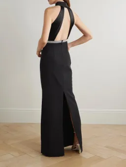 🖤 🐍 REBECCA VALLANCE Lilith Gown – Black – Size 10 AU - Embellished Formal Maxi Dress 🐍🖤 for rent on The Volte - image 7