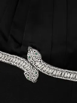 🖤 🐍 REBECCA VALLANCE Lilith Gown – Black – Size 10 AU - Embellished Formal Maxi Dress 🐍🖤 for rent on The Volte - image 8