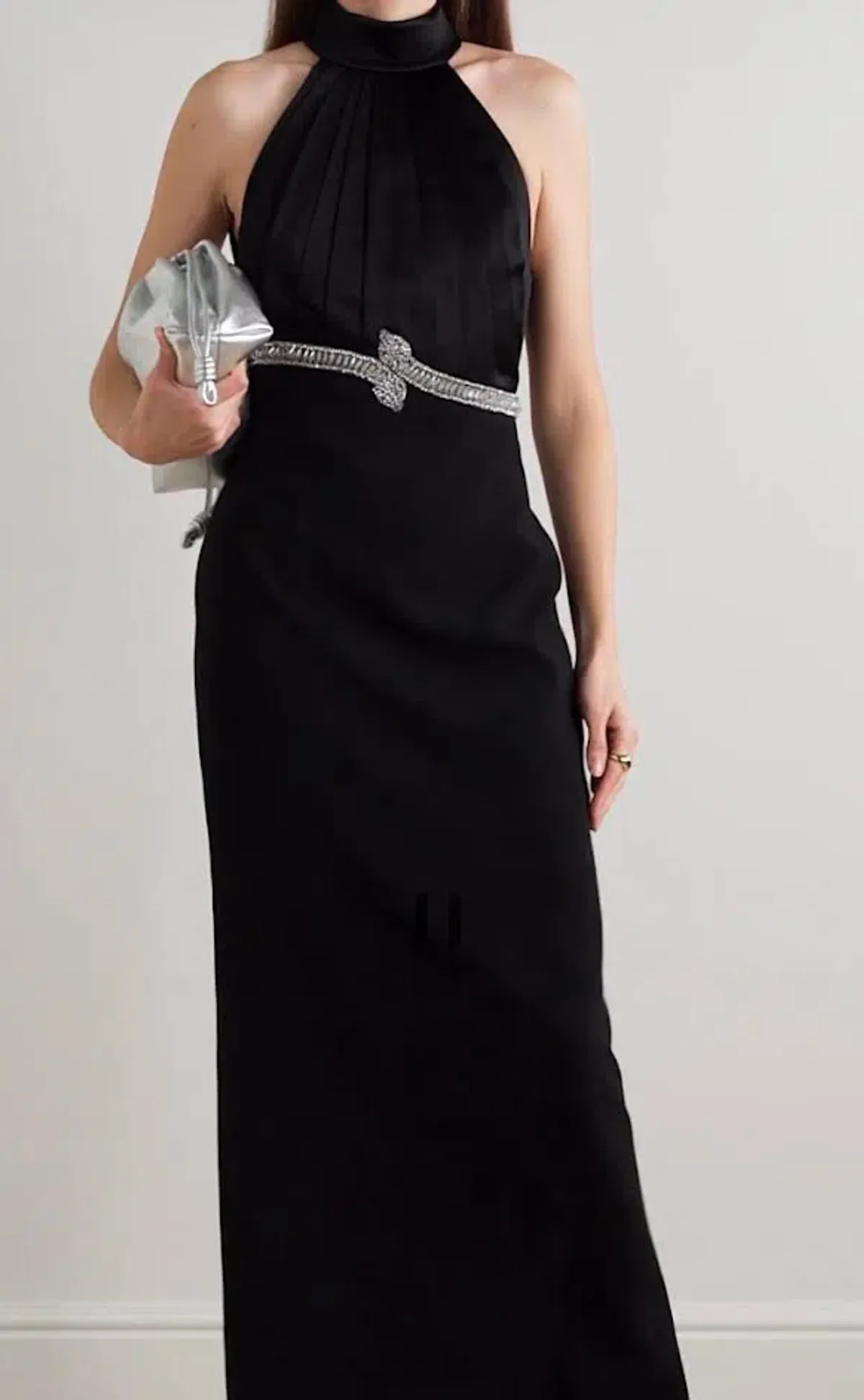 🖤 🐍 REBECCA VALLANCE Lilith Gown – Black – Size 10 AU - Embellished Formal Maxi Dress 🐍🖤 - Image 9