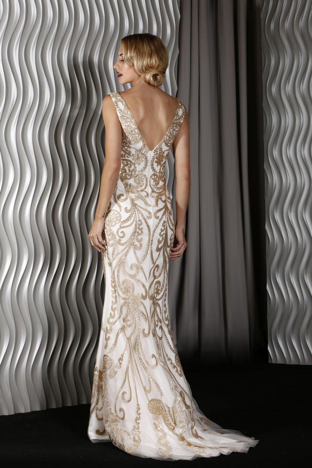 Jadore J9042 Gold Size 14 for rent on The Volte - main image