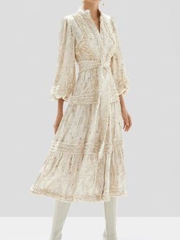 Alexis Rozalya Dress Cream Paisley Size 8 for rent on The Volte - image 2