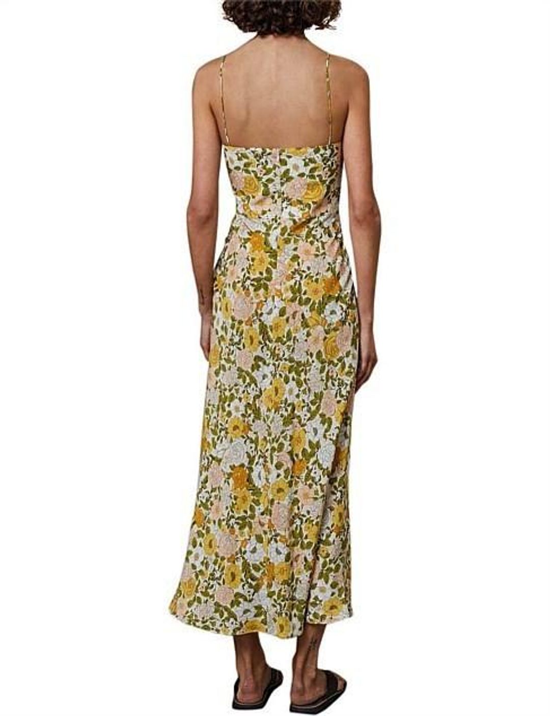 Bec & Bridge Brady Sleeveless Cut Out Midi Dress Floral Size 12 for rent on The Volte - main image
