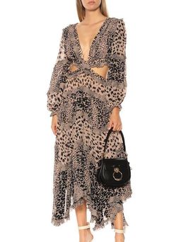 Zimmermann / Allia Cut Out Long Dress / Leopard Print / Size 3 (Size 12-14) for rent on The Volte - image 4