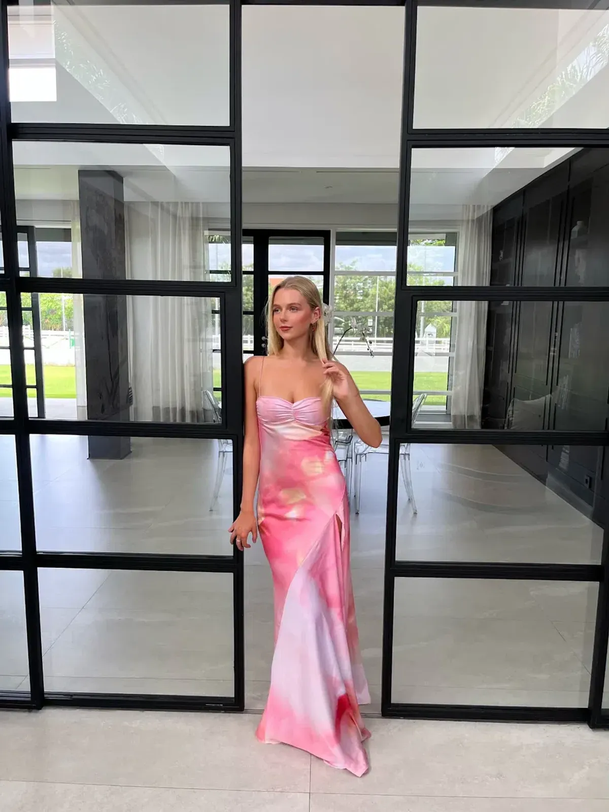 HNTR THE LABEL GAIA GOWN IN LILLIE - SIZE S (8) for rent on The Volte - main image