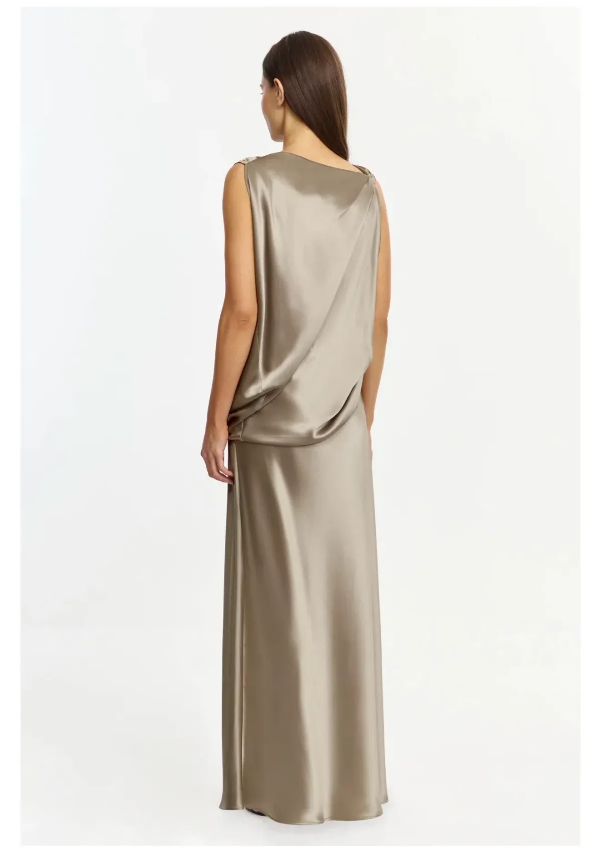 Acler Yalumla Maxi Dress in Walnut Size 14 - Image 4