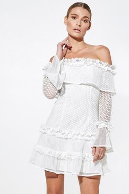 Mossman The Mood Swing Dress white Size 8 for rent on The Volte - image 2