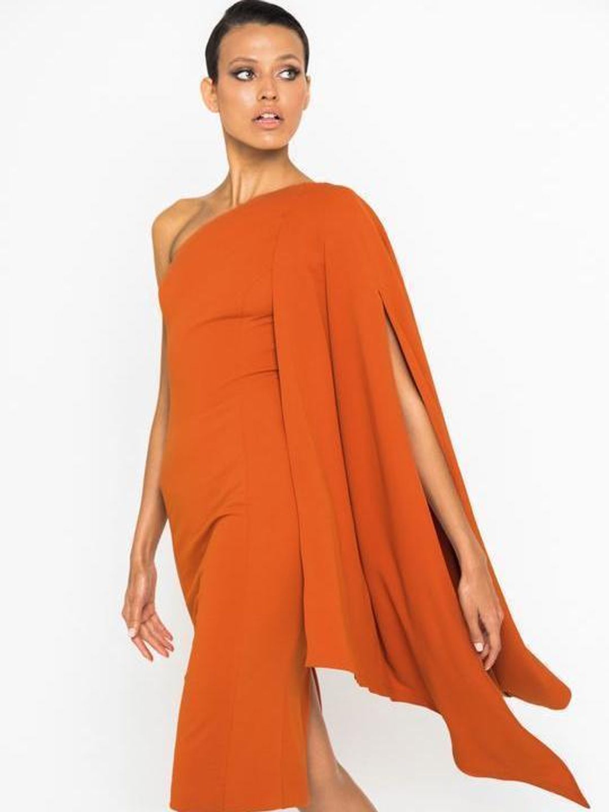 Mossman Moving On Up Dress orange Size 12 - Image 1