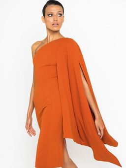 Mossman Moving On Up Dress orange Size 12 for rent on The Volte - image 1