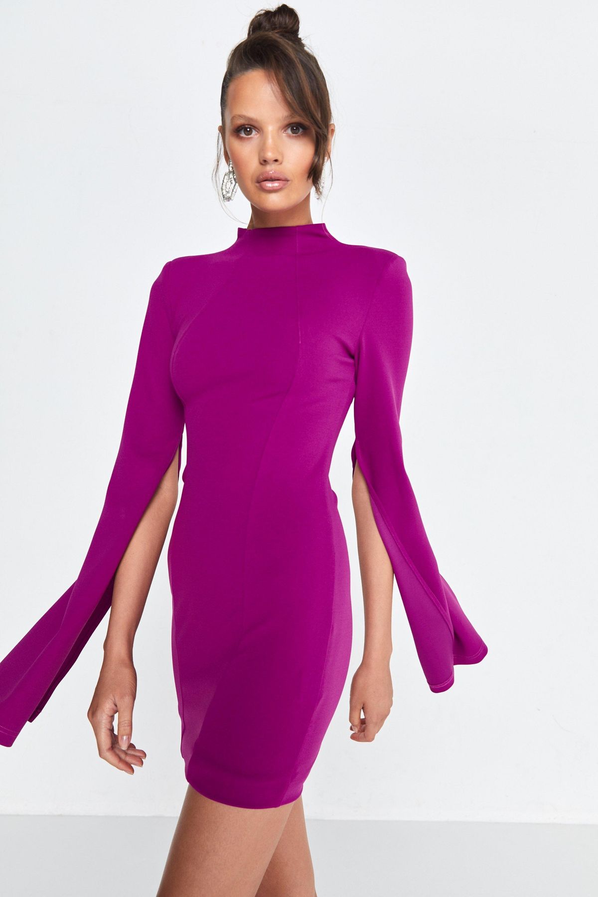 Mossman The Sense Of Mystery Dress Magenta Size 14 - Image 1