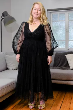 Zimmermann Lucky Pleated Polka Dot Ballet Dress Size 14 for rent on The Volte - image 4