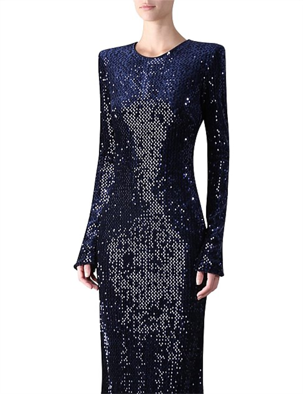 Carla Zampatti Royal Engagement Ball Gown Navy - Image 3