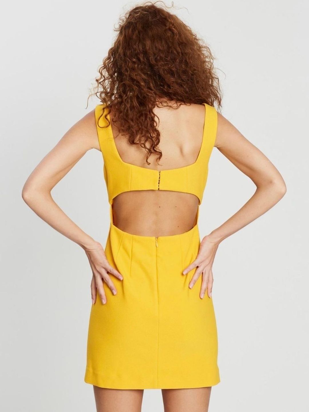 Finders keepers Nadia Mini Dress Yellow Size 14 for rent on The Volte - main image