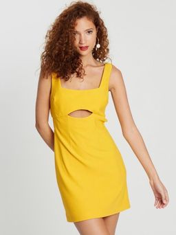 Finders keepers Nadia Mini Dress Yellow Size 14 for rent on The Volte - image 1