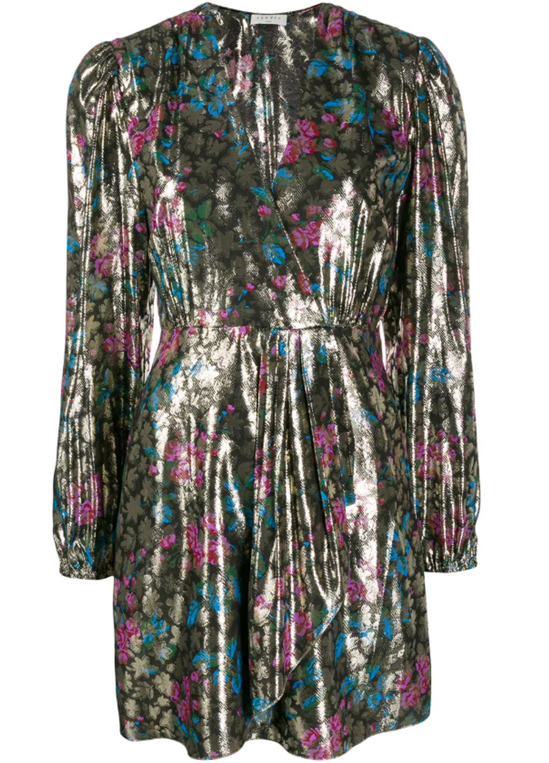 Sandro Metallic Jacquard Dress Size 8 for rent on The Volte - main image