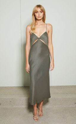Bec and Bridge Mila Slip Dress green size 8 for rent on The Volte - image 3