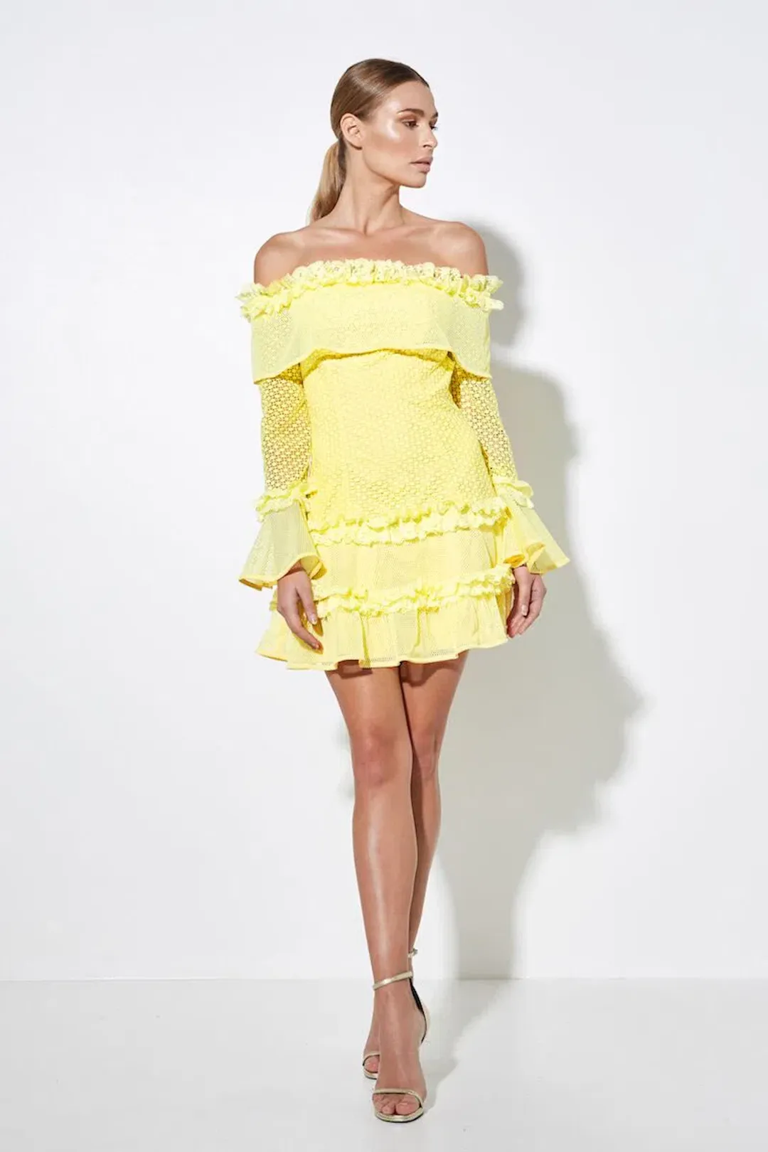 Mossman The Mood Swing Dress Yellow Size 6 for rent on The Volte - main image
