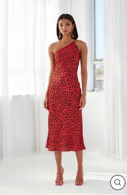 By Johnny Ruby Leopard Asymmetric Dress size 6 for rent on The Volte - image 2