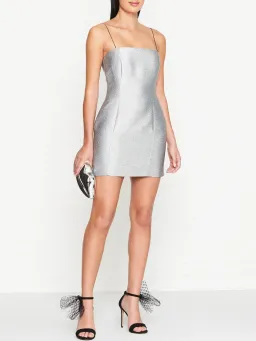 Bec & Bridge Lady Sparkle Mini Dress Silver Size AU 6 for rent on The Volte - image 1