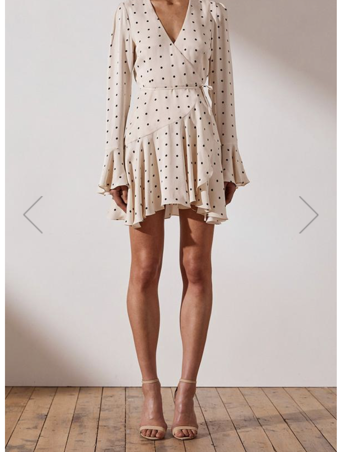 Shona Joy O'Dell Wrap Mini Dress Size 10 for rent on The Volte - main image