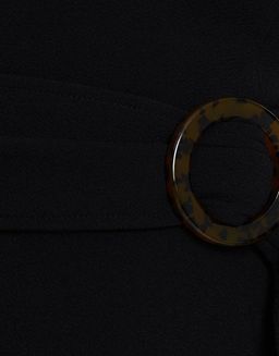 Shona Joy Fitted Cocktail Dress with Belt Black 10 for rent on The Volte - image 7