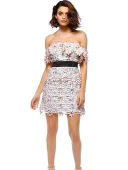 Self Portrait 3D Floral Mini Dress Size 10 for rent on The Volte - image 2
