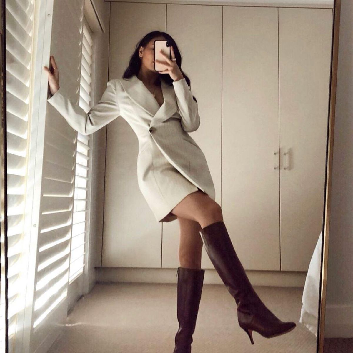 ALICE MCCALL | Heights Jacket Blazer Dress in Creme | Size 6 - Image 4