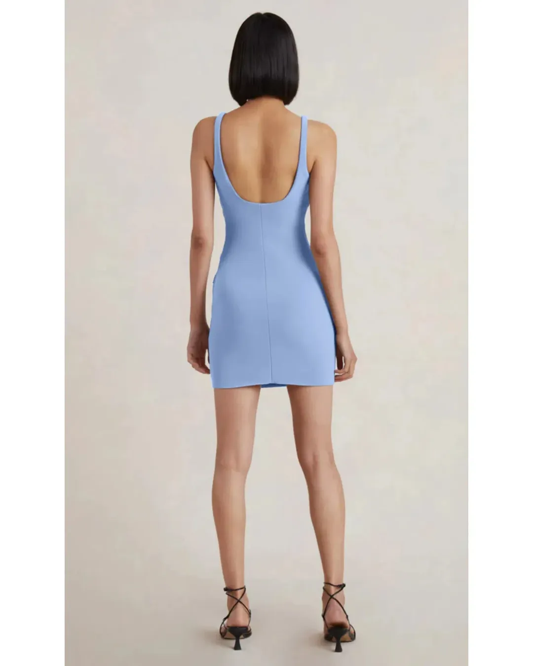 Bec & Bridge Karina Mini Dress Cornflower Blue Size AU 6 for rent on The Volte - main image