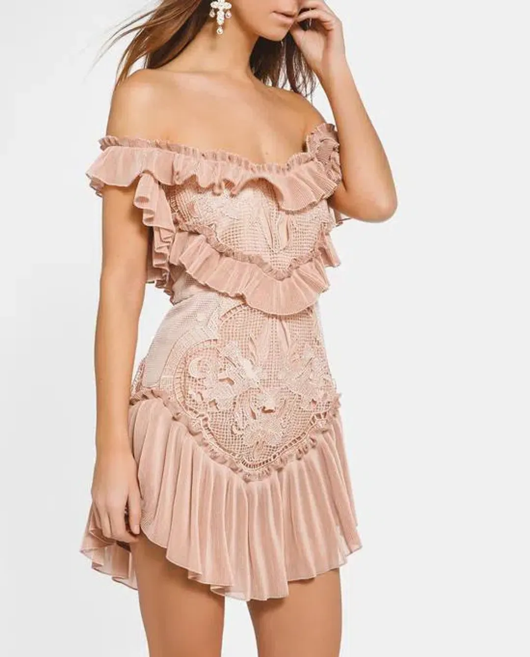 Alice McCall Lovebirds Dress Rose Pink Size 6 for rent on The Volte - main image