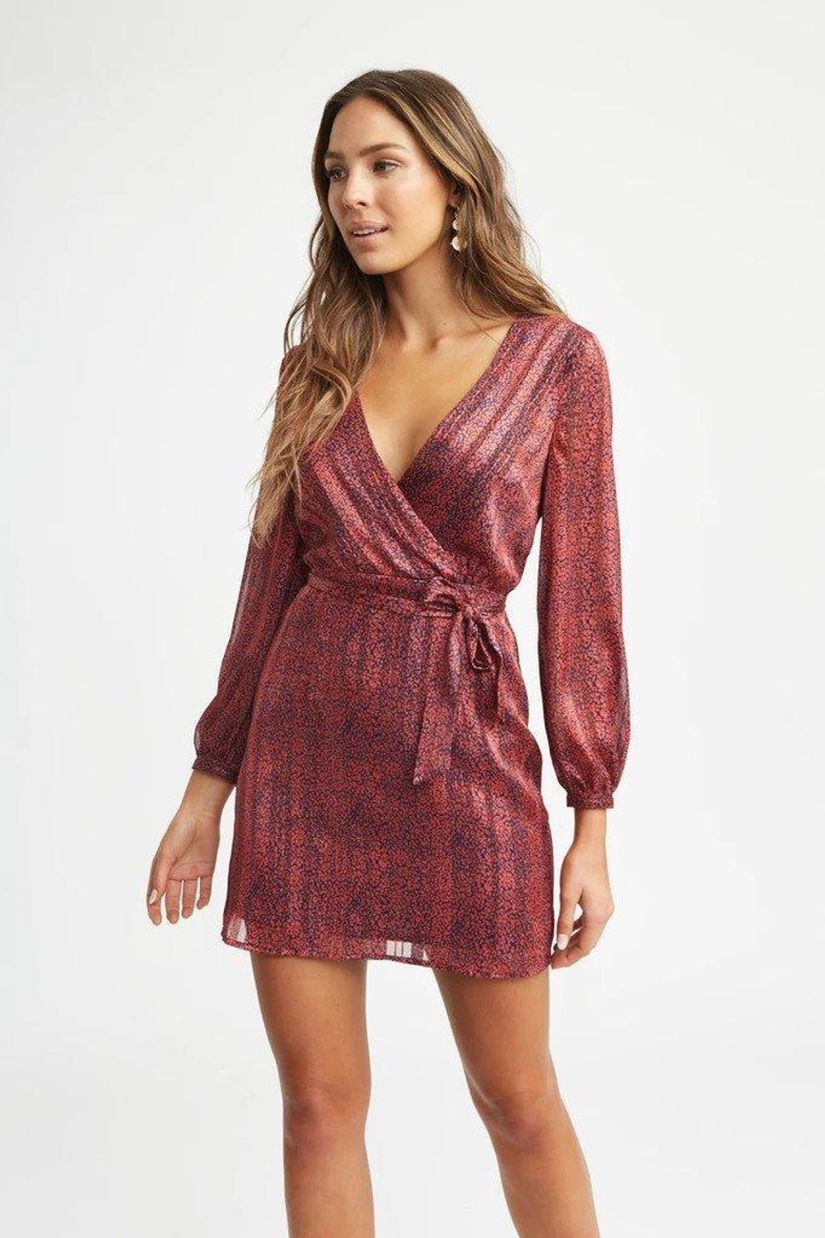 Kookai Zambia Dress in Rust Print Size 6 - Image 2