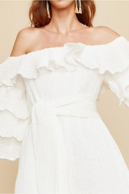 C/MEO Collective Sacrifices Mini Dress White Size XXS/ AU 6 for rent on The Volte - image 4