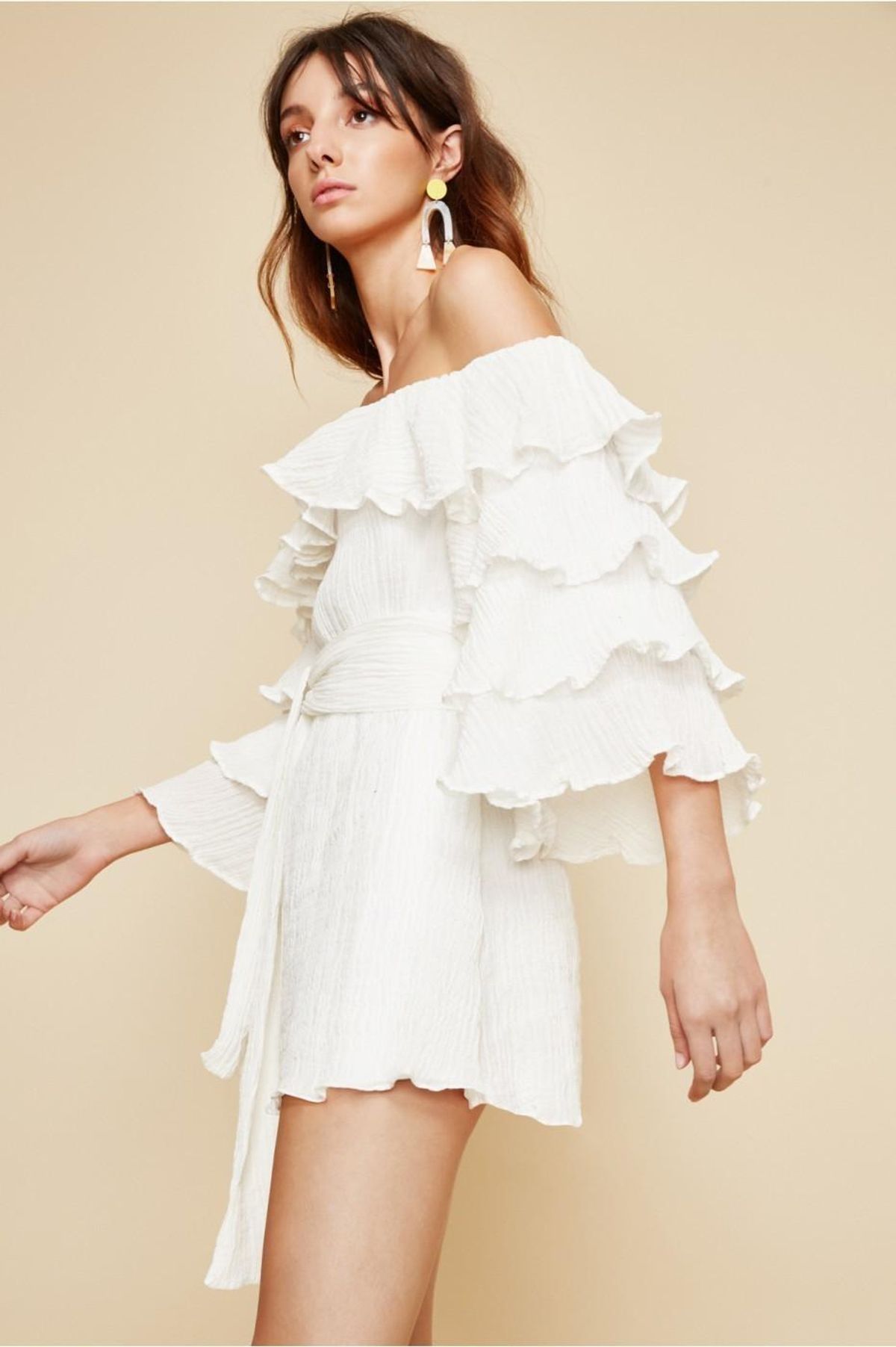 C/MEO Collective Sacrifices Mini Dress White Size XXS/ AU 6 - Image 2