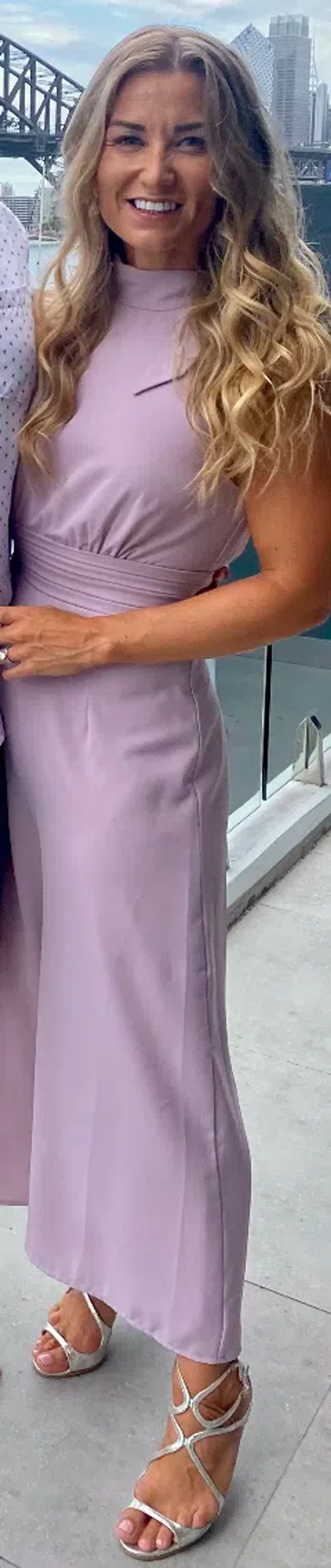 Chancery DeeDee Jumpsuit Lilac Size 10 for rent on The Volte - main image