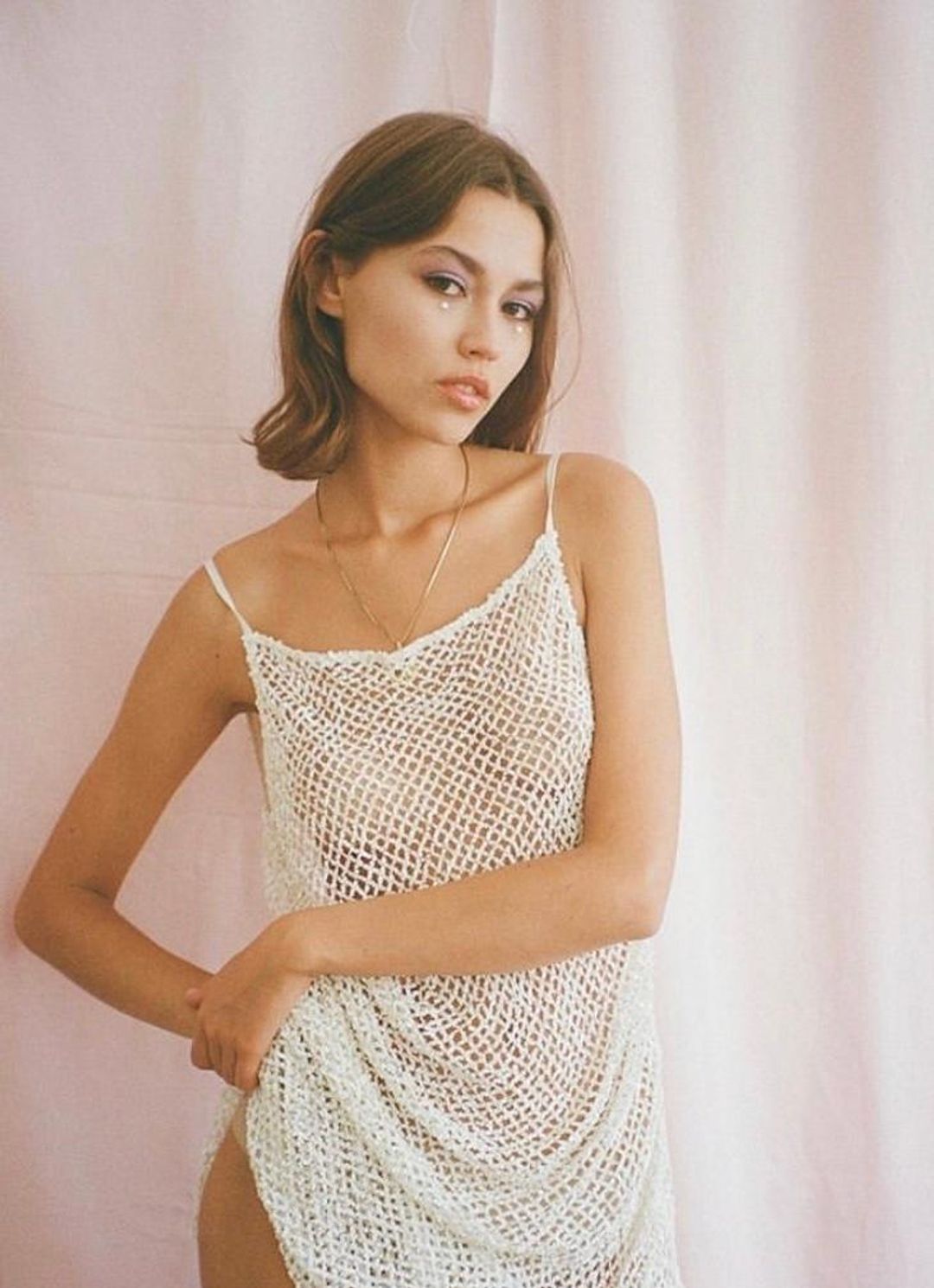 Isabelle Quinn Sienna Sequinned Midi Dress Size 8 for rent on The Volte - main image