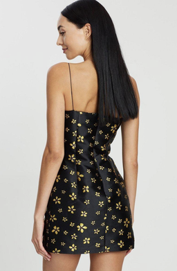 Bec & Bridge L'Avenue Mini Dress Black/Floral Size 6 for rent on The Volte - image 2