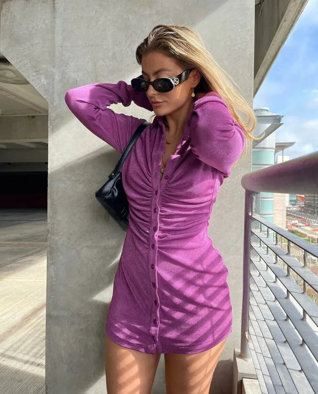 With Jéan Andy Dress in Violetta Size XS/ AU 6 for rent on The Volte - main image