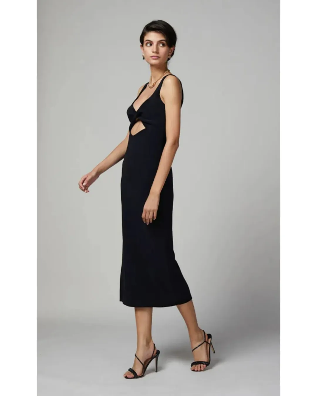 Bec & Bridge Joelle Midi Dress Black Size AU 8 for rent on The Volte - main image