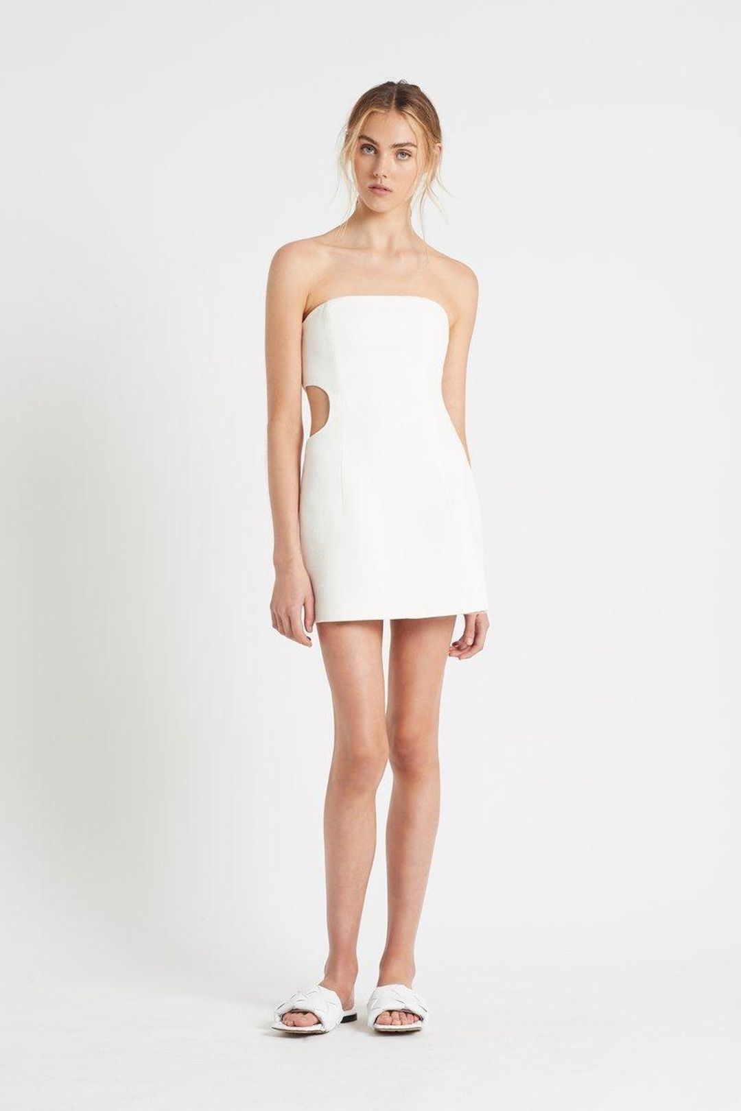 Sir The Label Jacque Mini Dress White Size 1 | AU 8 for rent on The Volte - main image