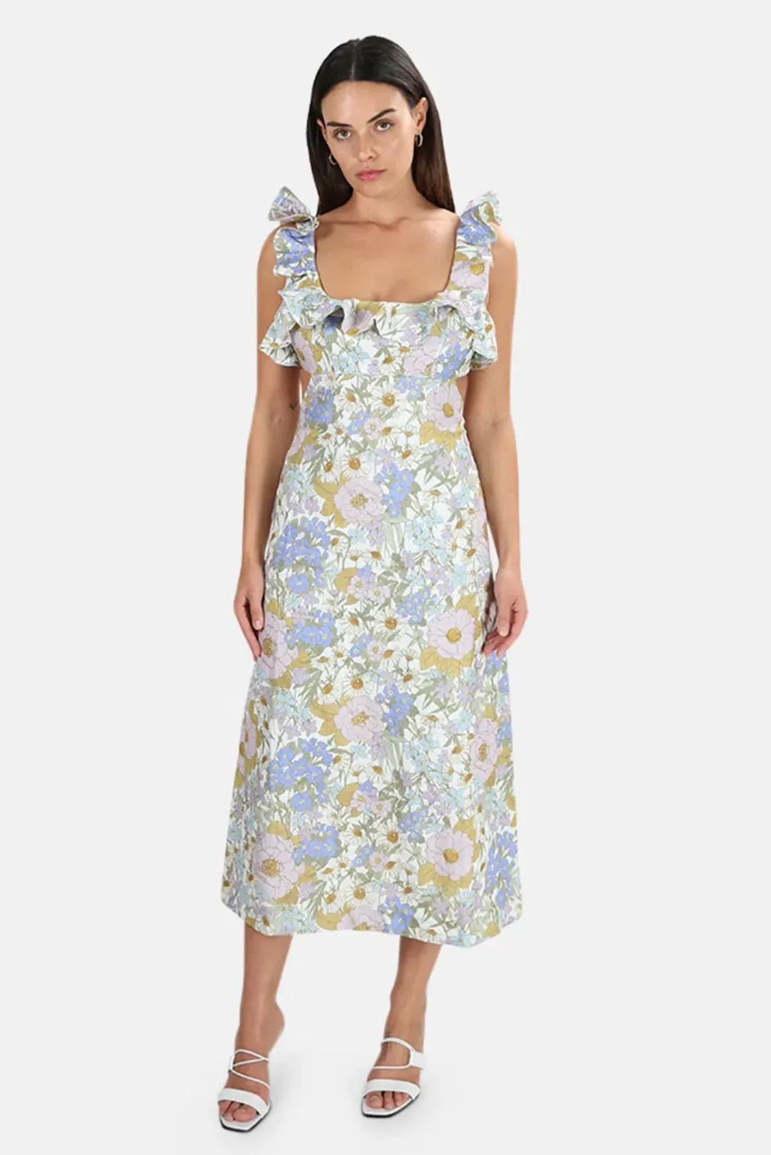 Zimmerman Super Eight Midi Dress size 12 for rent on The Volte - main image