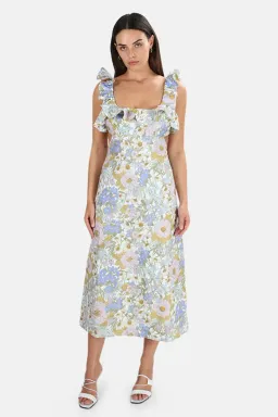 Zimmerman Super Eight Midi Dress size 12 for rent on The Volte - image 1