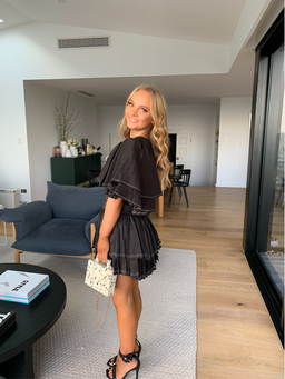 Aje Los Lunas Mini Dress Black Size 8 for rent on The Volte - image 3