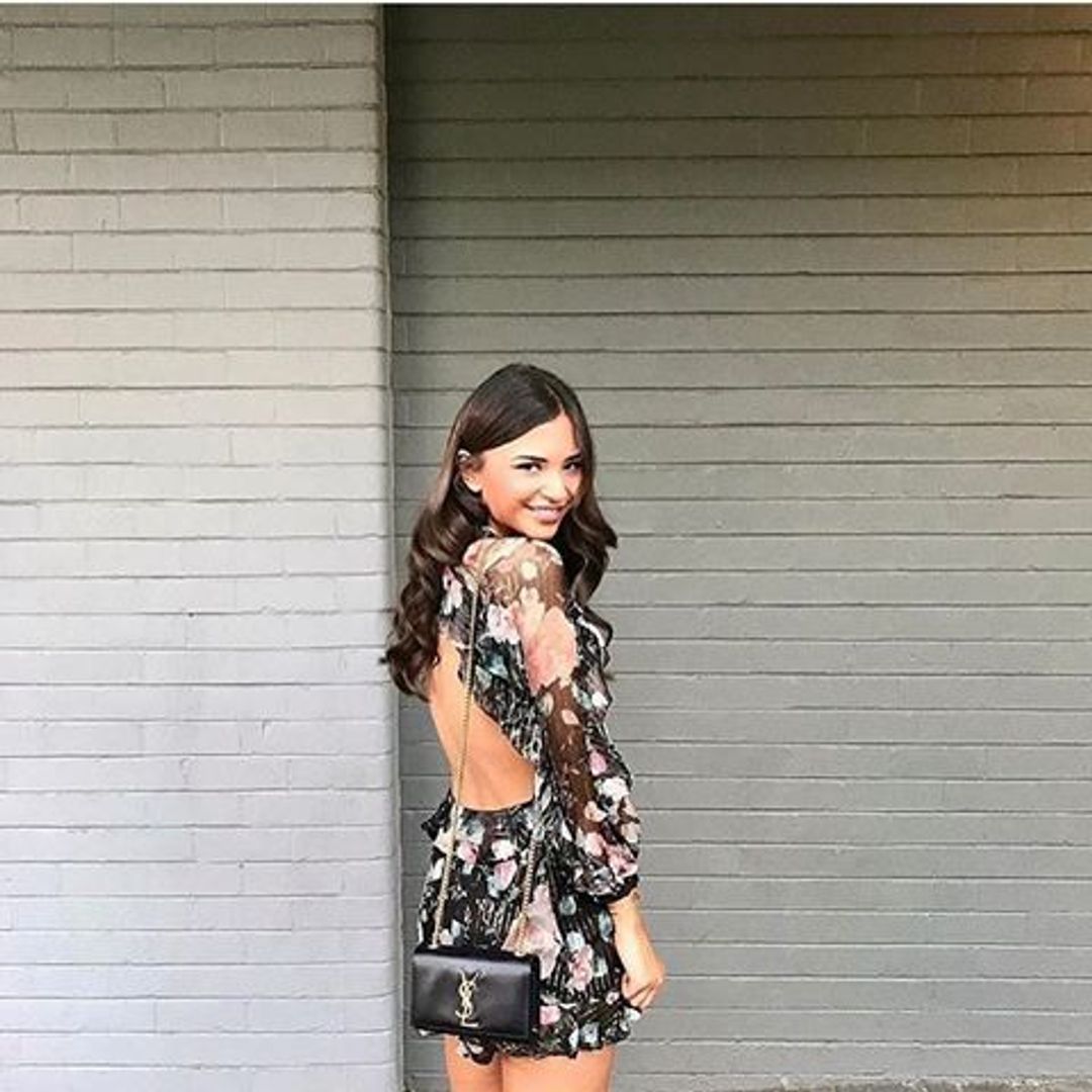 Zimmermann Master Flute Playsuit Black Floral Size 0 / AU 8 for rent on The Volte - main image