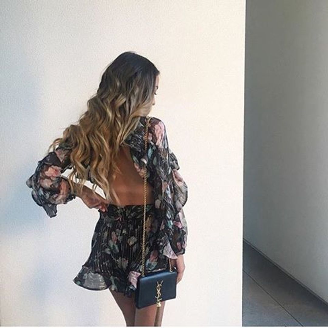 Zimmermann Master Flute Playsuit Black Floral Size 0 / AU 8 for rent on The Volte - main image